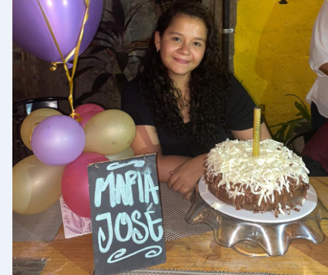María José Cuellar, la homenajeada.